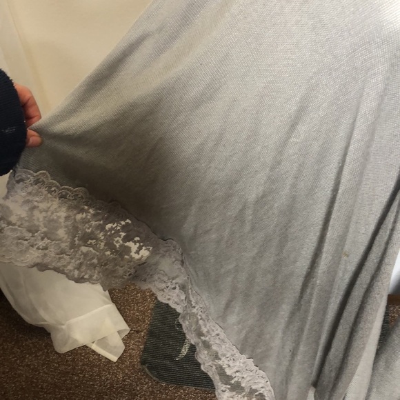 Lauren Conrad women’s long light grey Lacy shal cardigan​ - Picture 3 of 7